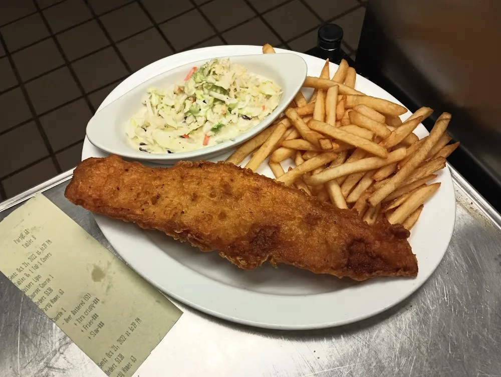 Fish Fry Cole Slaw and Mac and Cheese